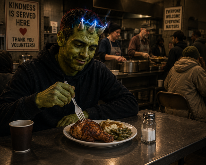 Good meals despite hard times...